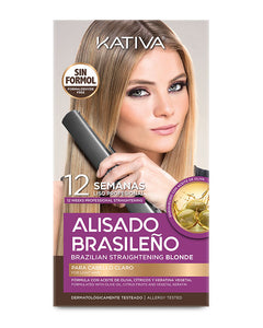 Kativa alisado brasileño para cabello claro