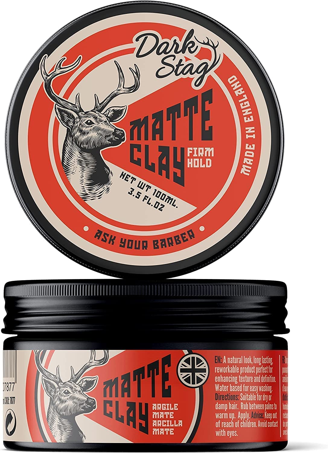 Darg stag matte clay cera 100ml
