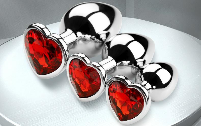 Plug anal metlico corazn talla S,M,L, Pelu Ofertas Plug anal metlico corazn talla S,M,L, Pelu Ofertas