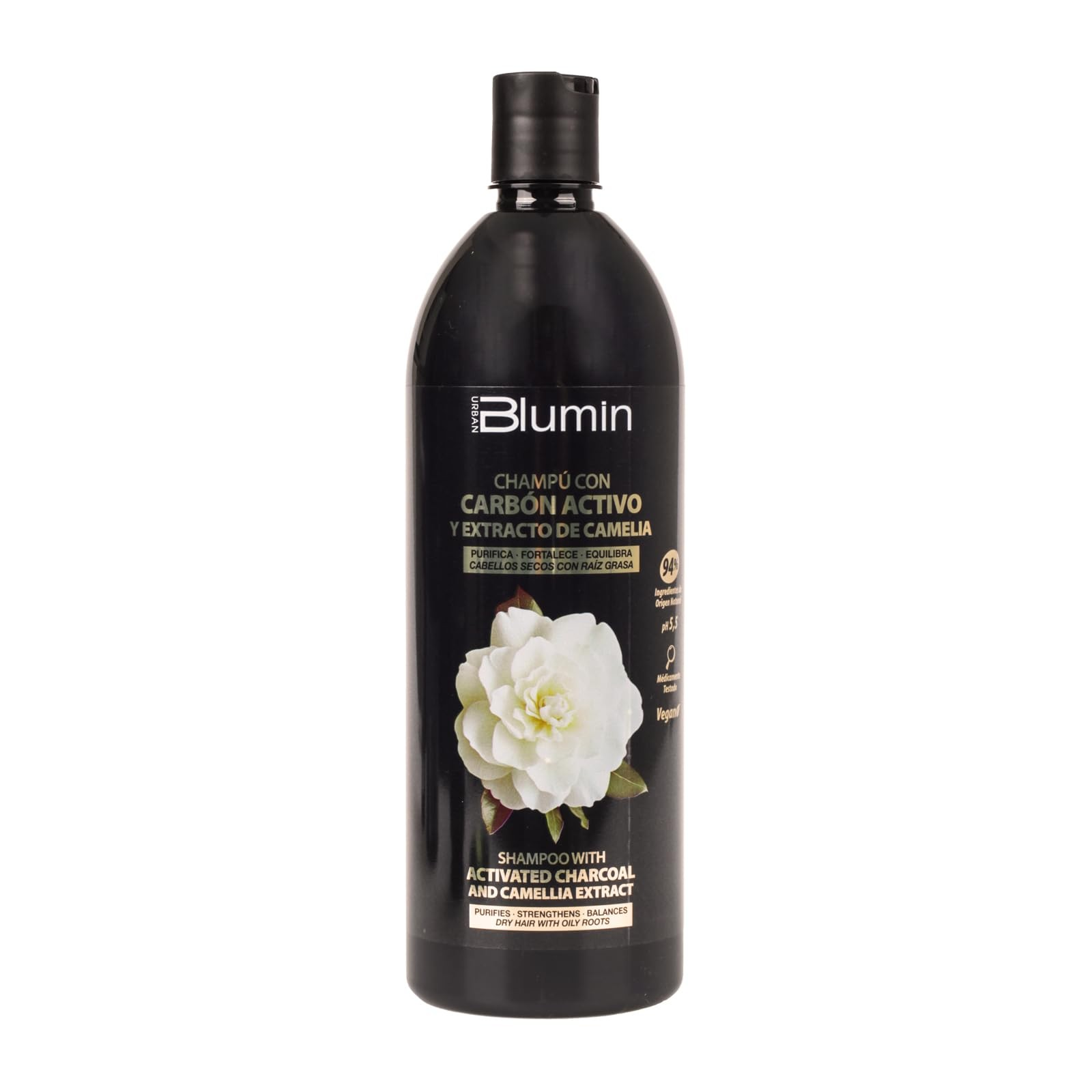 Tahe urban blumin champú con carbón activo y extracto de camelia 1000ml