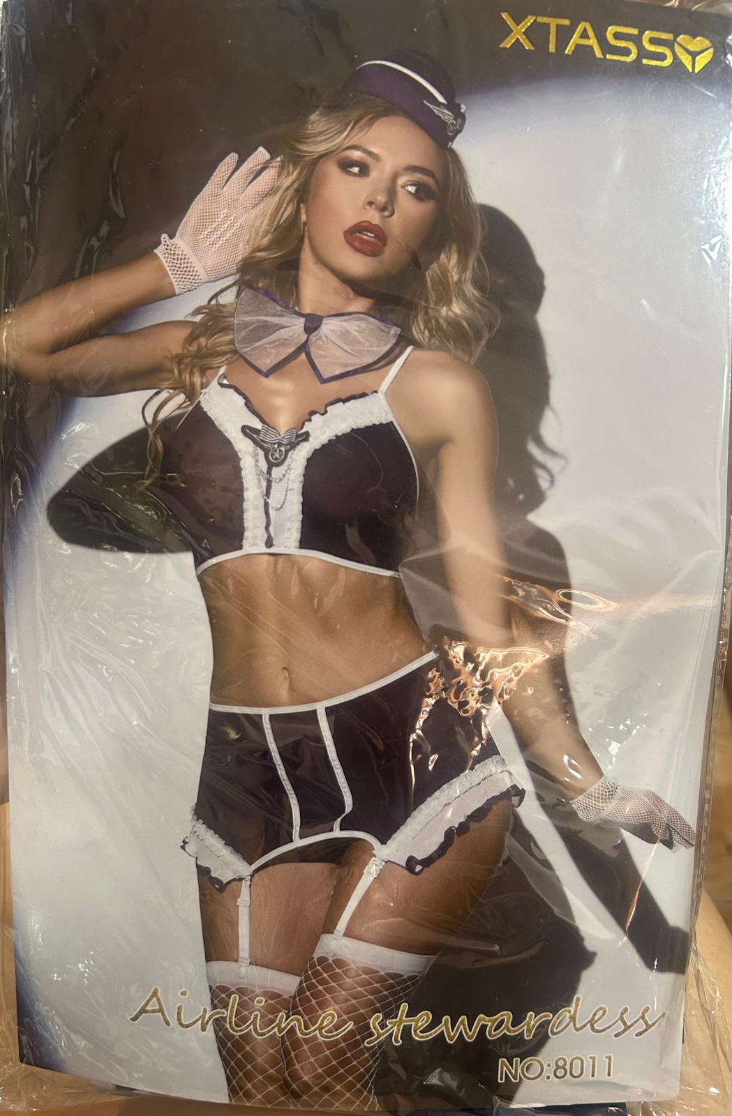 Lancería Disfraz de azafata sexy