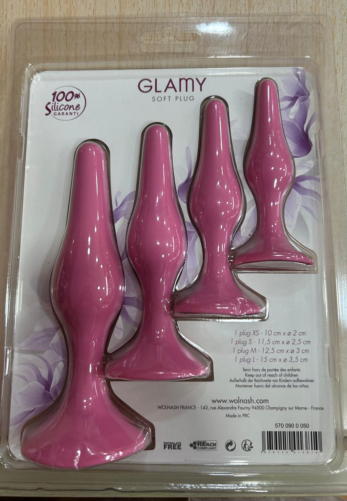 Glamy kit  plug anal  xs , s , m , l