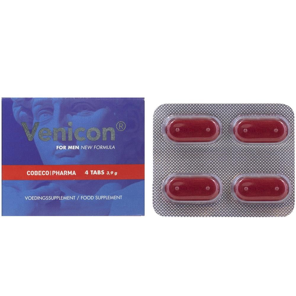 Venicon sor men new formula comprimidos para el rendimiento masculino 4 comprimidos