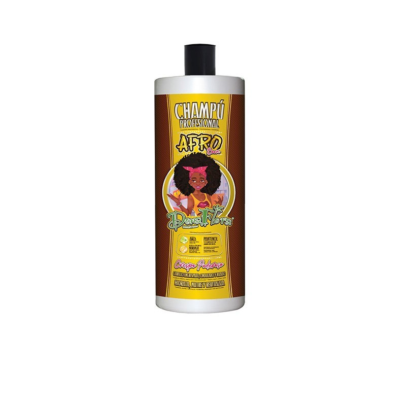 Dona flora Afro boon Champú hidratante para cabellos rizados 1000ml