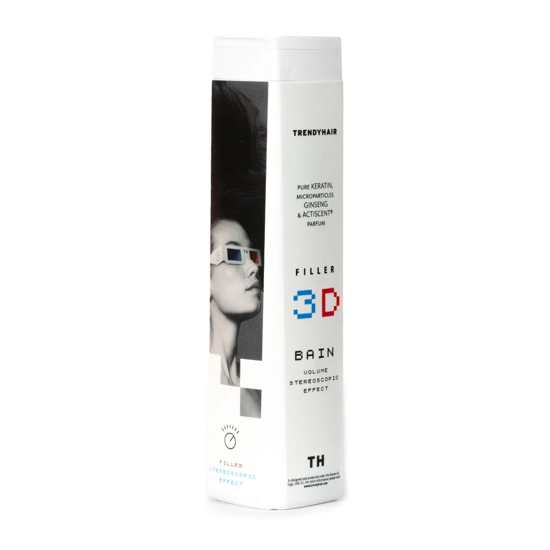 Trendy hair filler 3D bain champú voluminizador efecto estereoscópico 1000ml