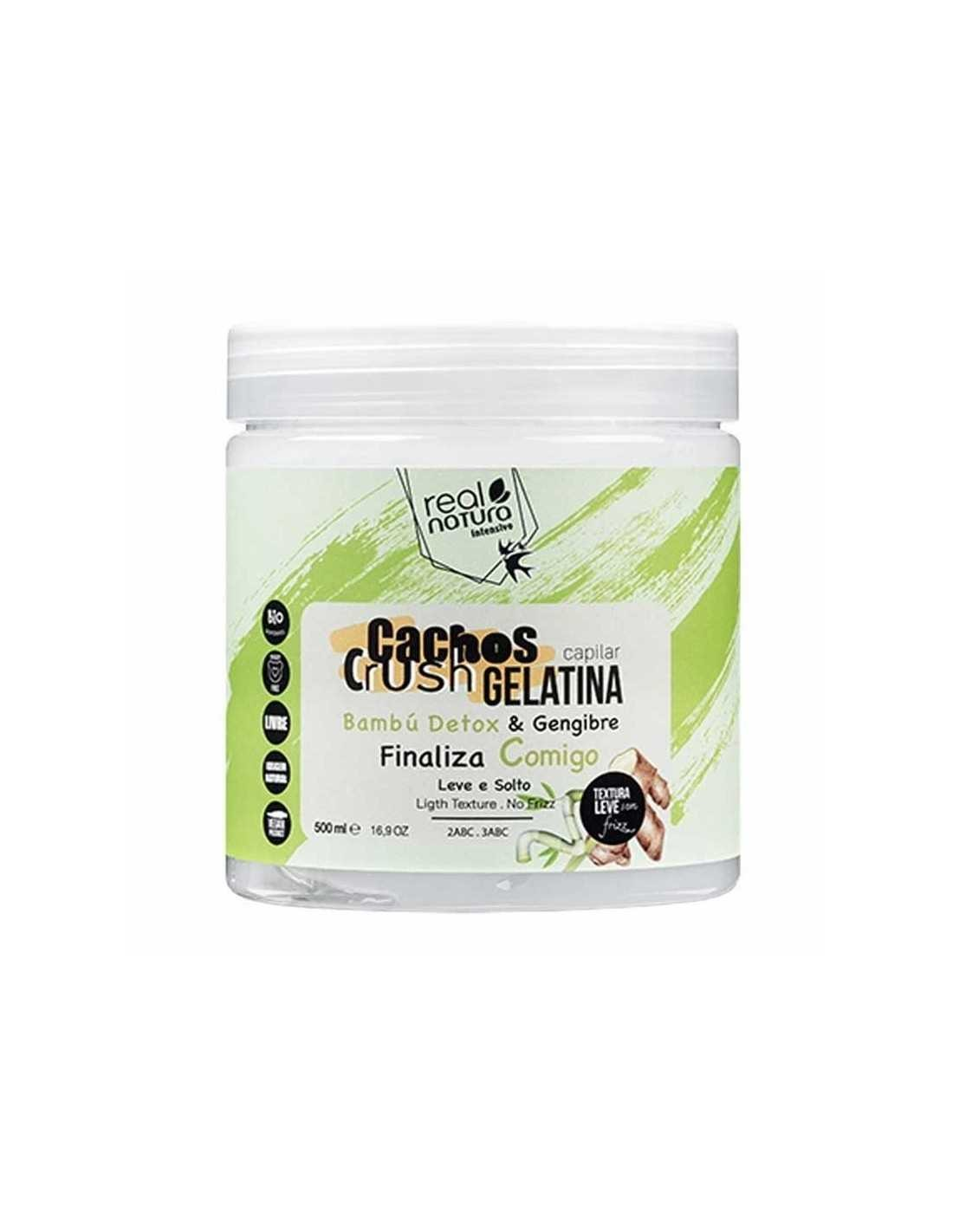 Real Natura Cachos Crush Bambú & Gengibre Gelatina detox 500ml