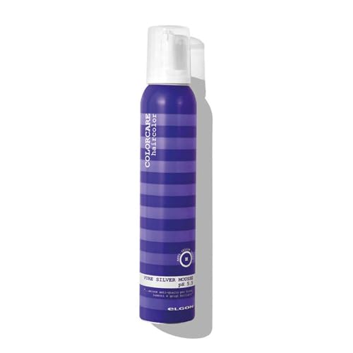 Elgon Pure mousse silver ph 5.5 espuma acondicionadora  matizadora 200ml