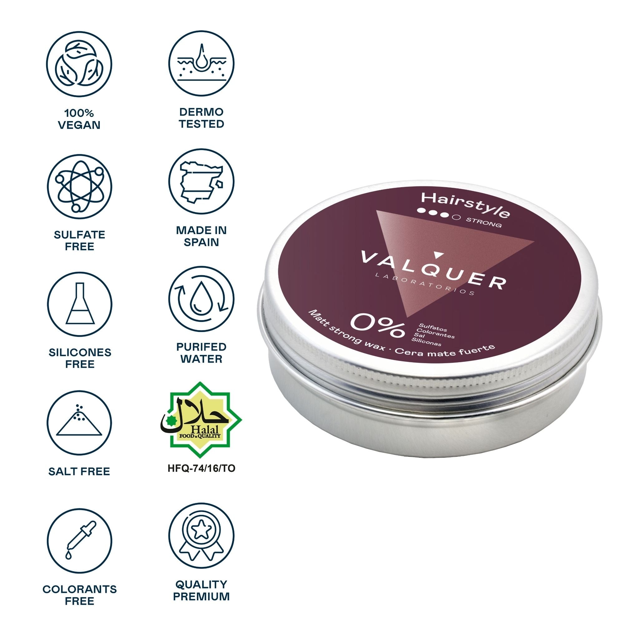 Cera capilar mate fuerte - 100 ml