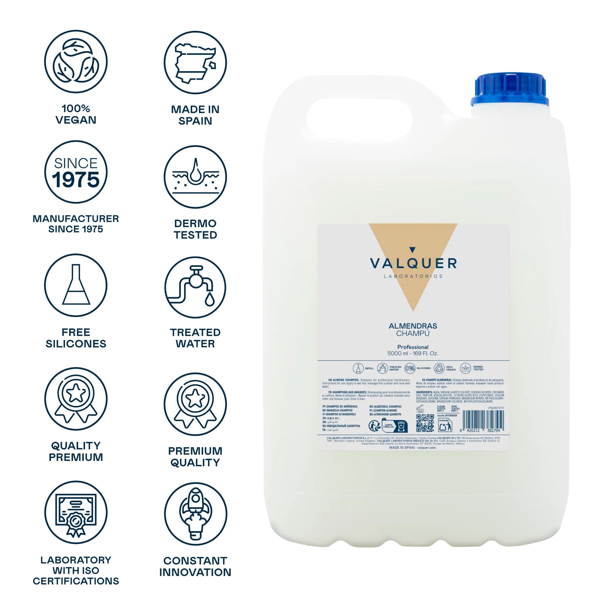 Champú almendras - 5000 ml