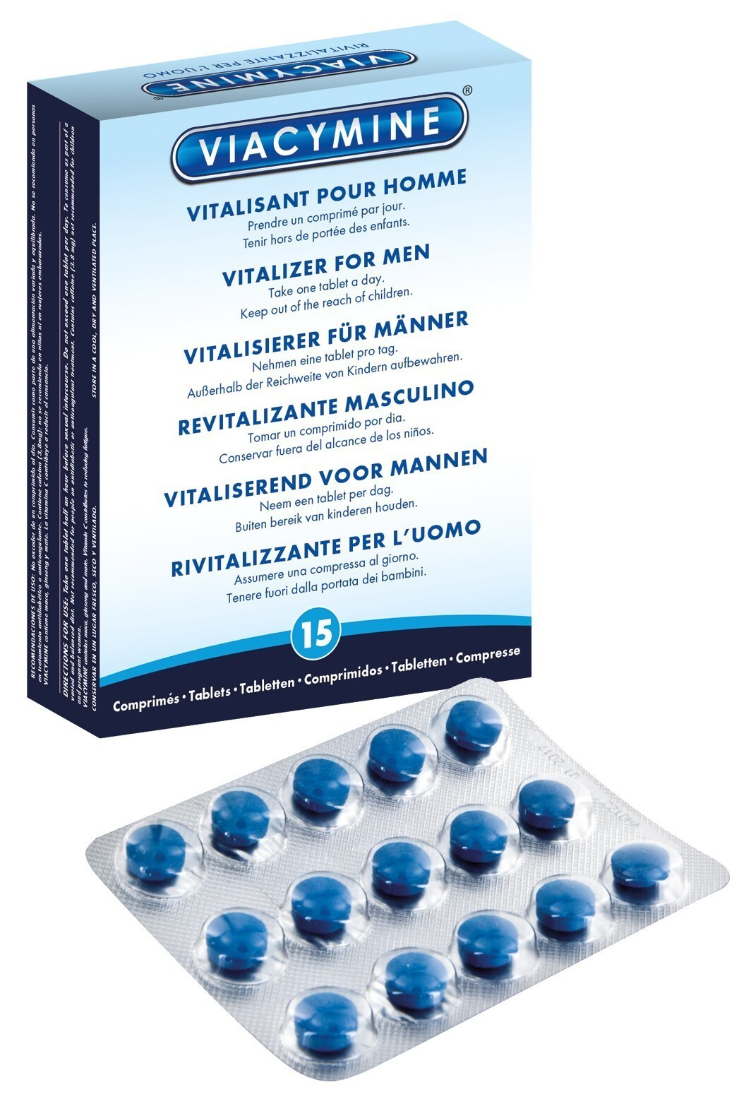 Viacymine revitalizante masculino 15 comprimidos
