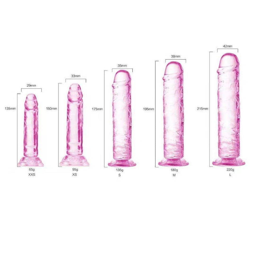 dildo de silicona con ventosa 135mm