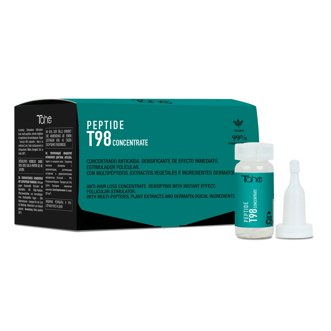 Tahe Concentrado anticaída densificante con multipéptidos Peptide T98 6x10ml