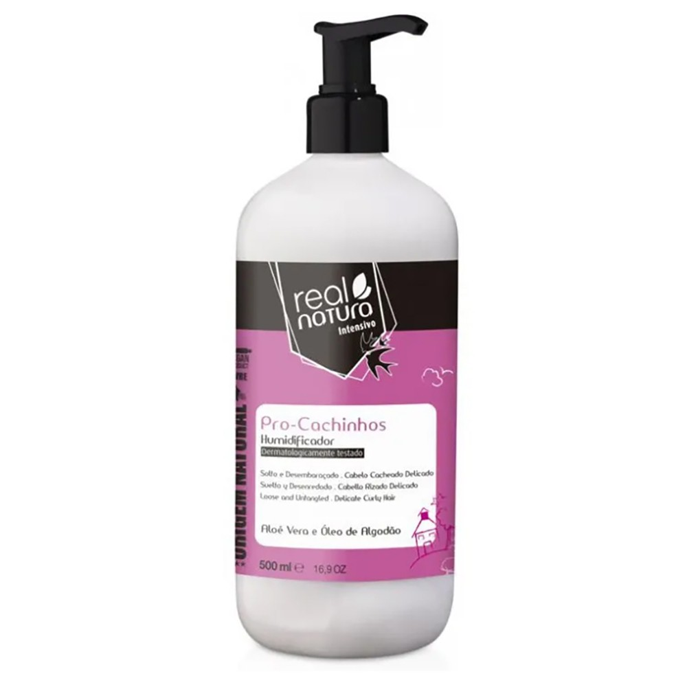 Real natura pro-cachinhos  humidificador capilar 500ml