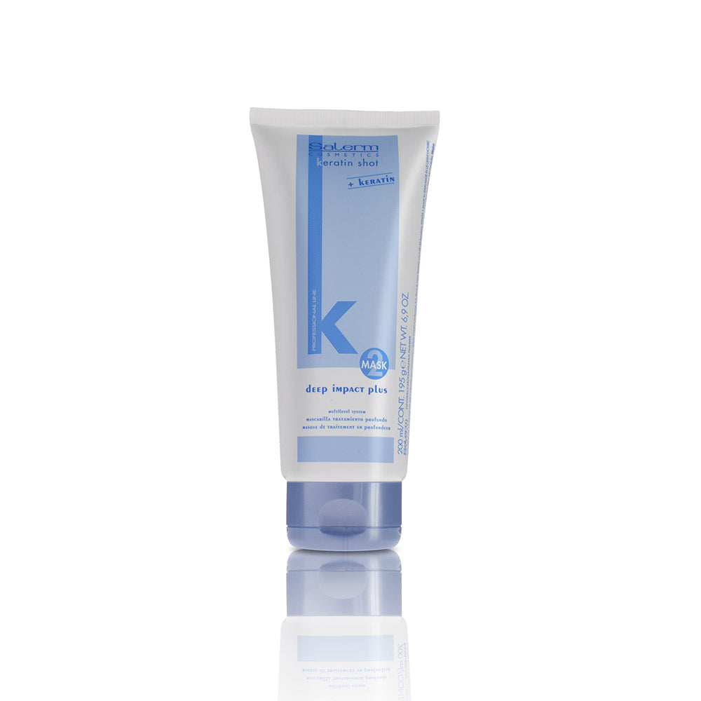 Salerm Mascarilla de Tratamiento Profundo para Mantenimiento de Keratin Shot - Efecto Laminante - Cabello Liso