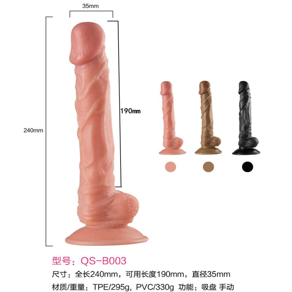 dildo con bolas 190mm