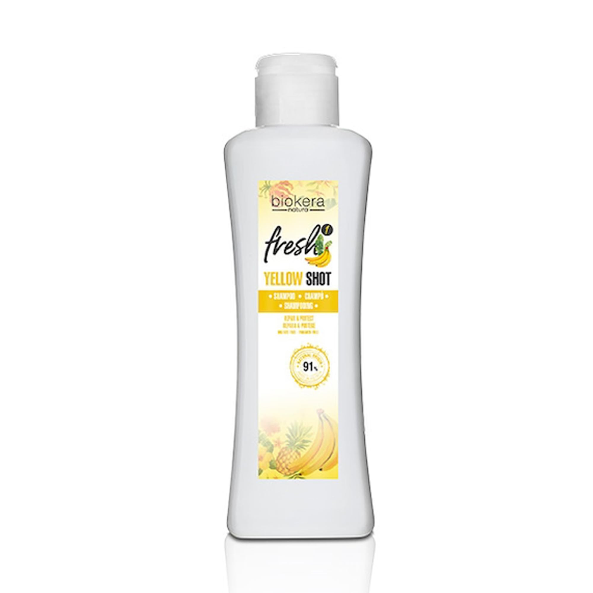 Salerm cosmetics biokera champú reparador yellow shot 300ml