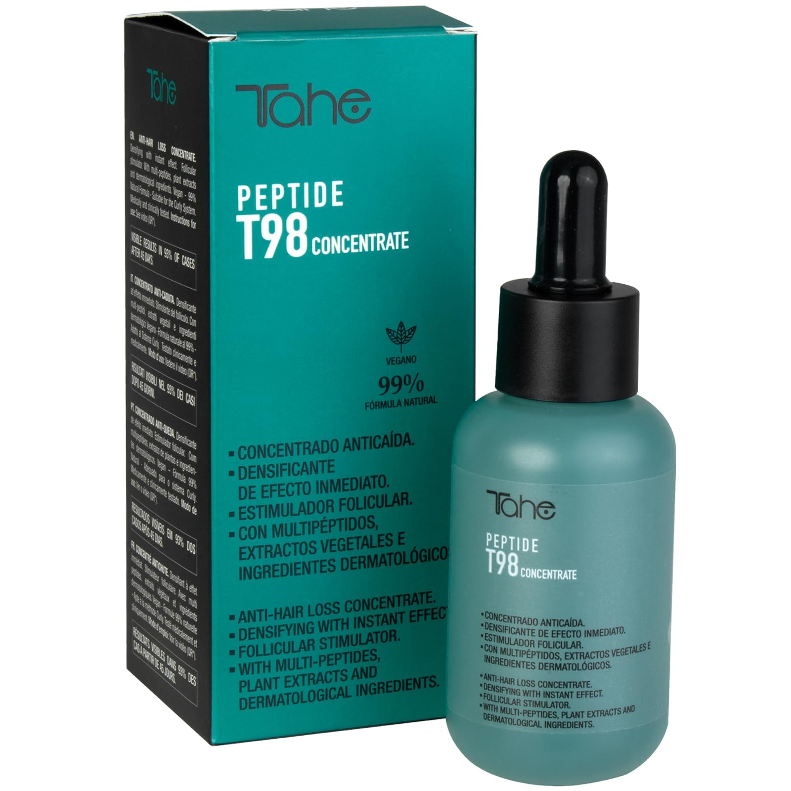 Tahe Concentrado anticaída densificante con multipéptidos Peptide T98 50ml