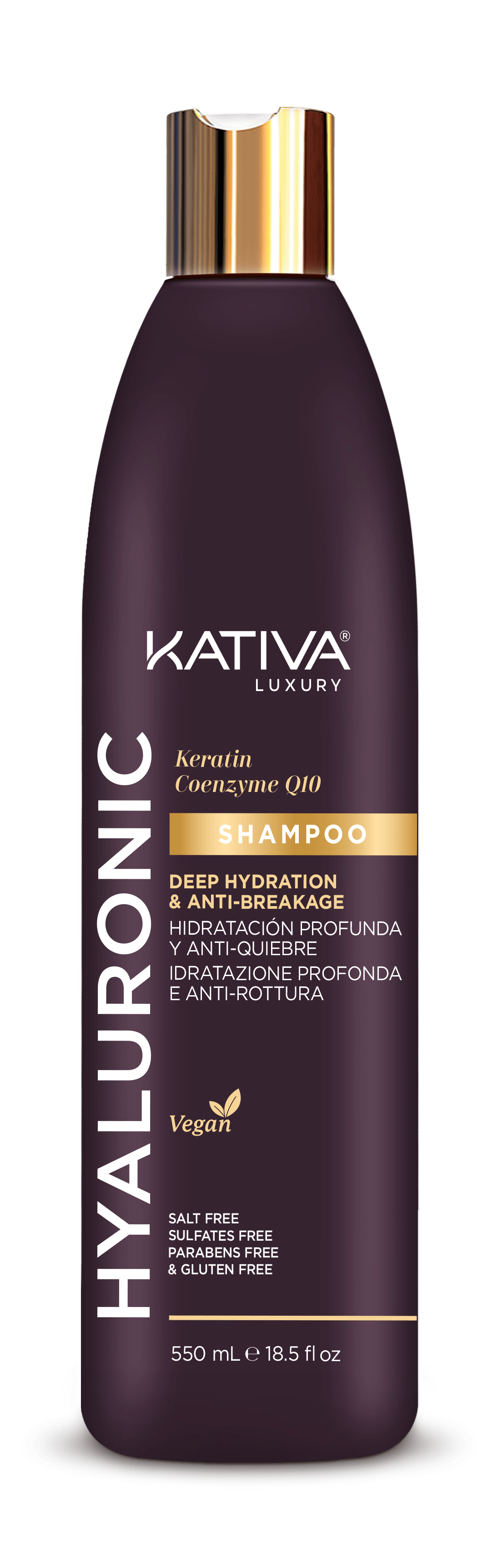 Kativa luxury Hyaluronic champú hidratacion profunda