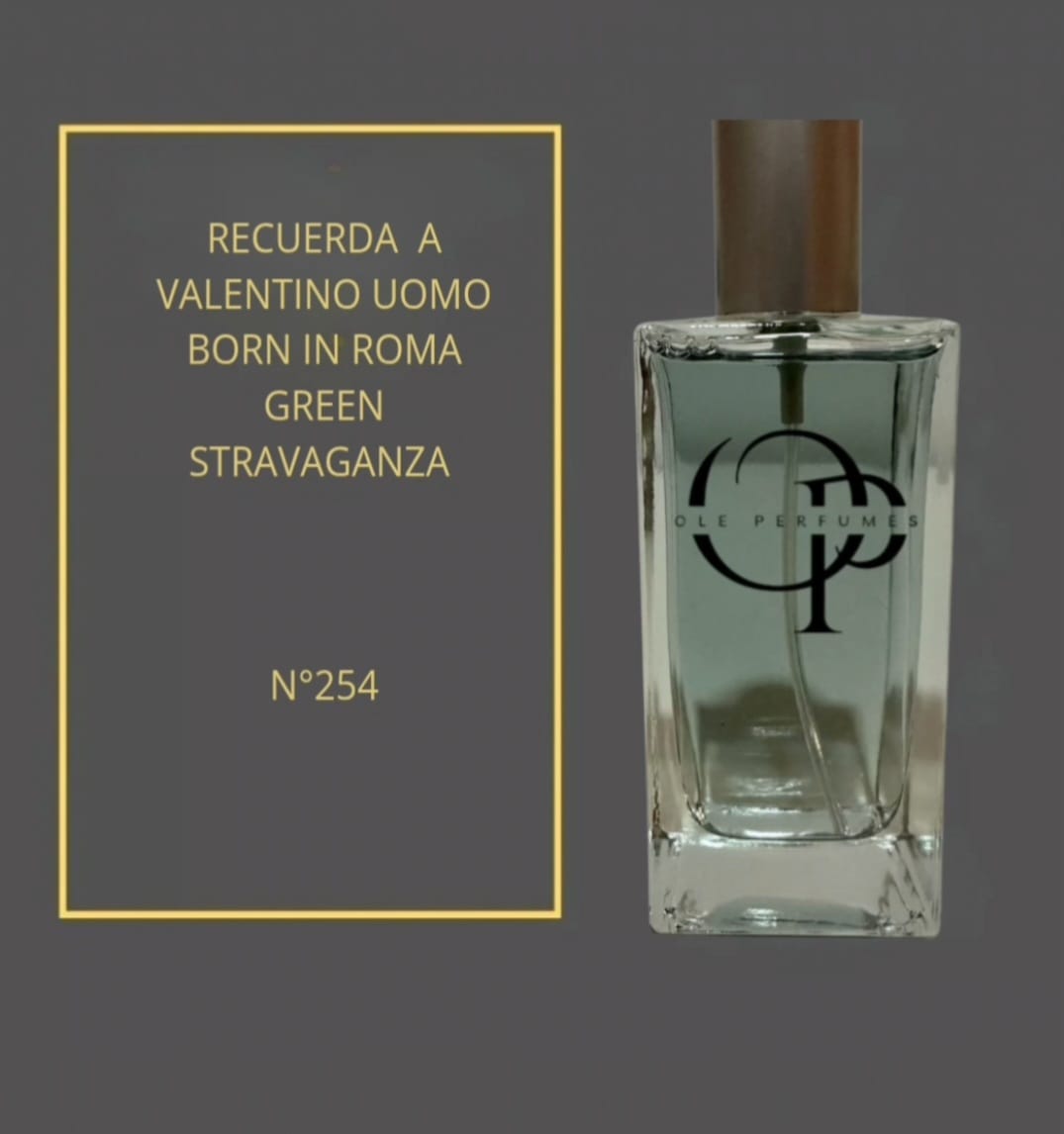 254 RECUERDA A Valentino Uomo Born in Roma Green Stravaganza