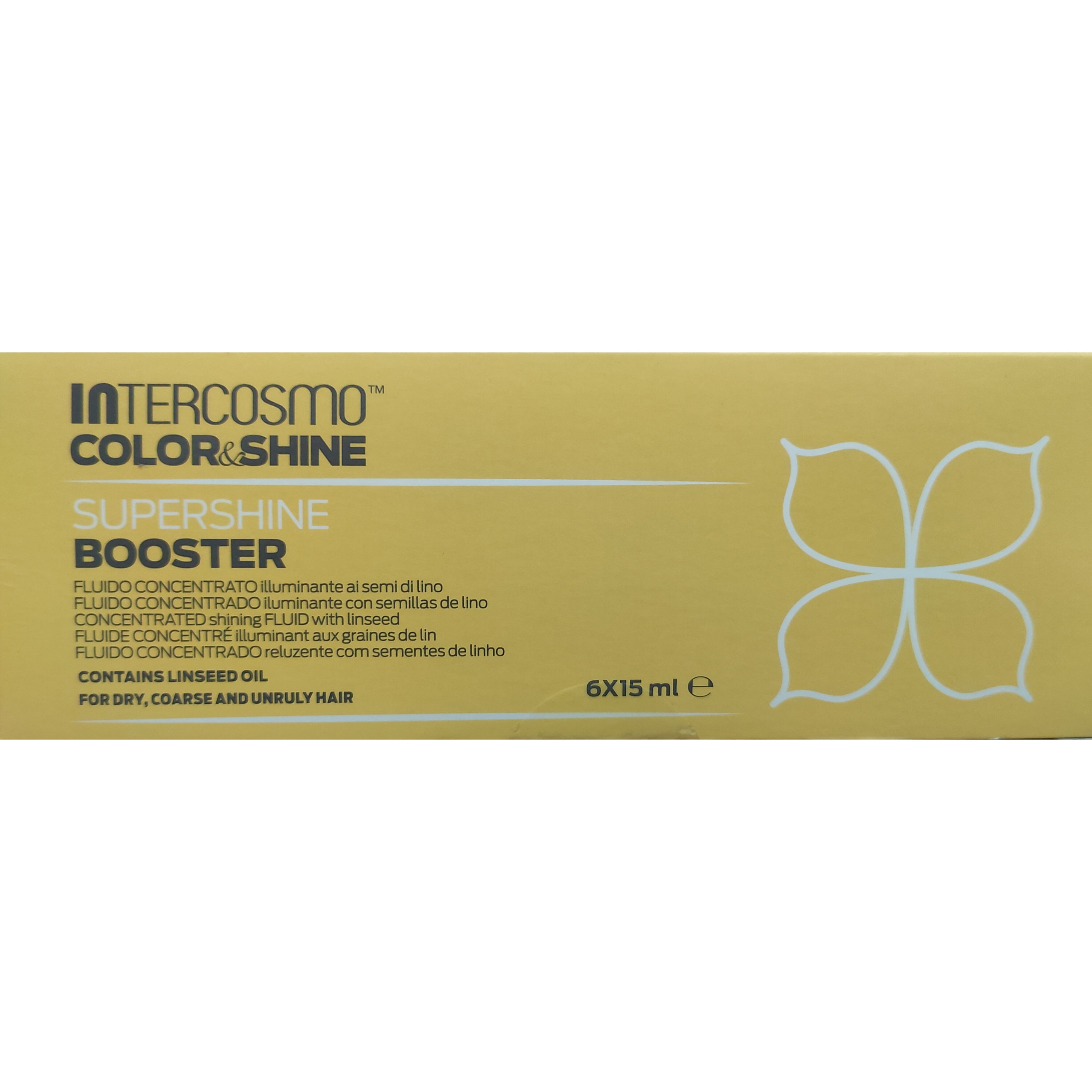 INtercosmo color&shine booster fluido concentrado capilar super shine 6x15ml (unica unidad)