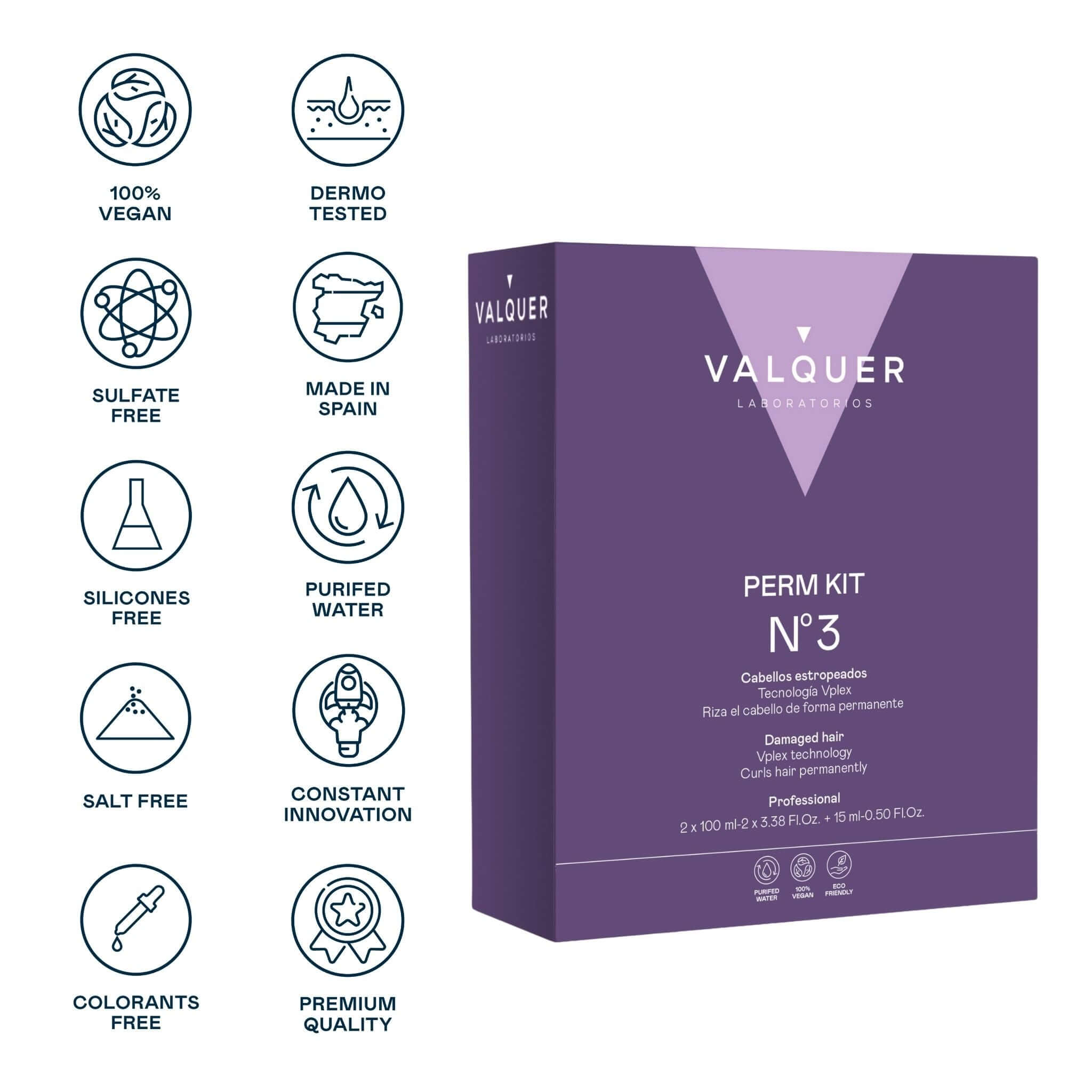Kit para permanente Nº 3 (estropeados) - 210 ml