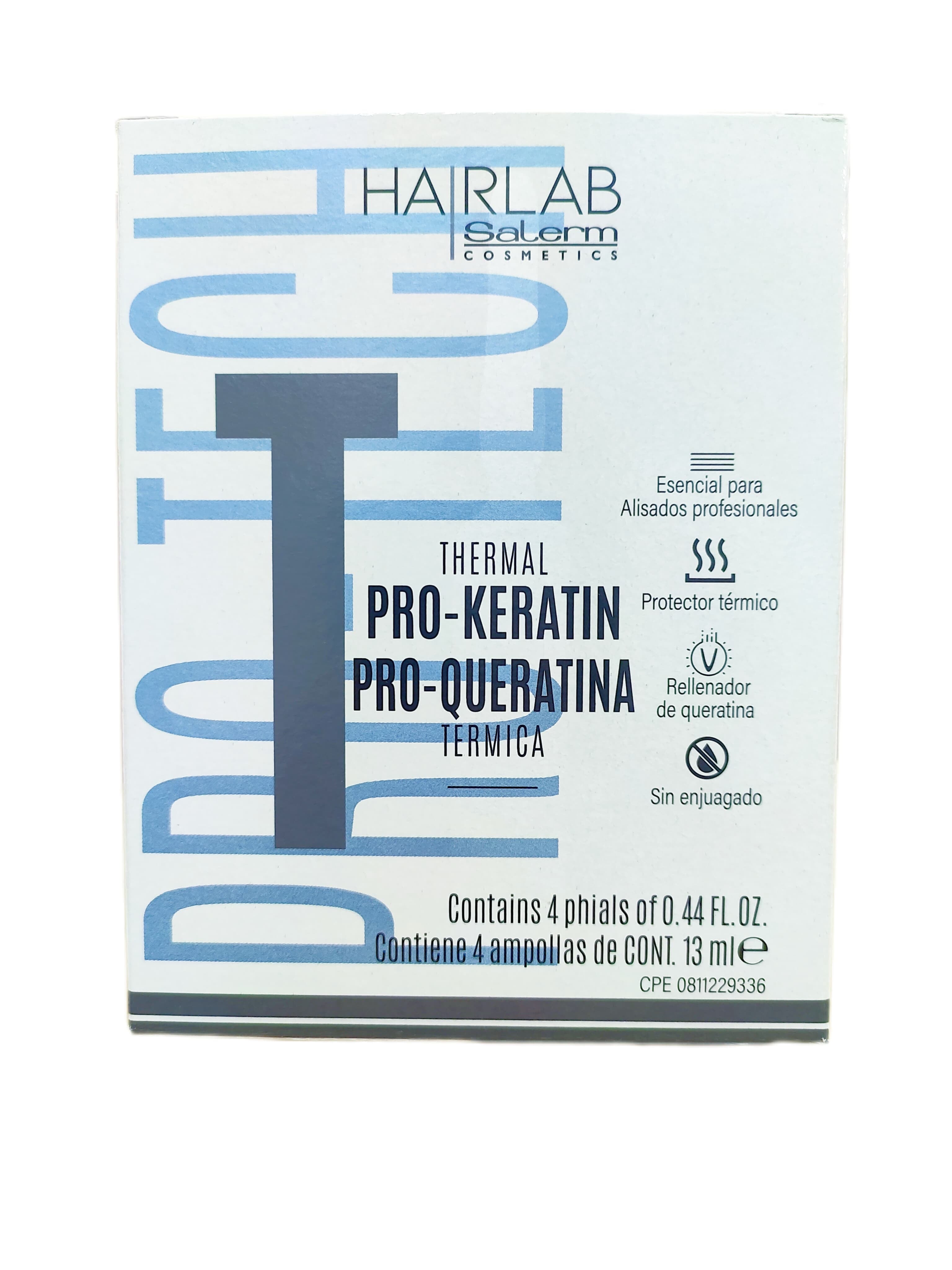 Salerm cosmetics hair lab termica pro queratina 4x13ml
