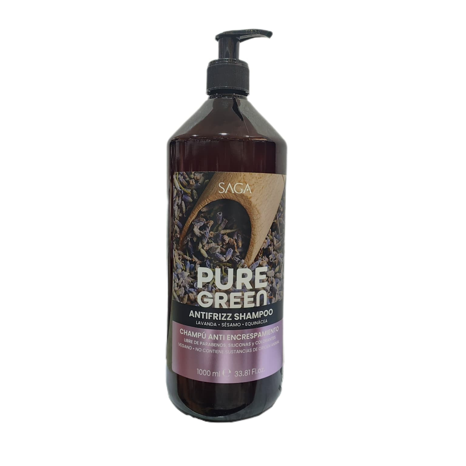 Pure green champú anti-frizz