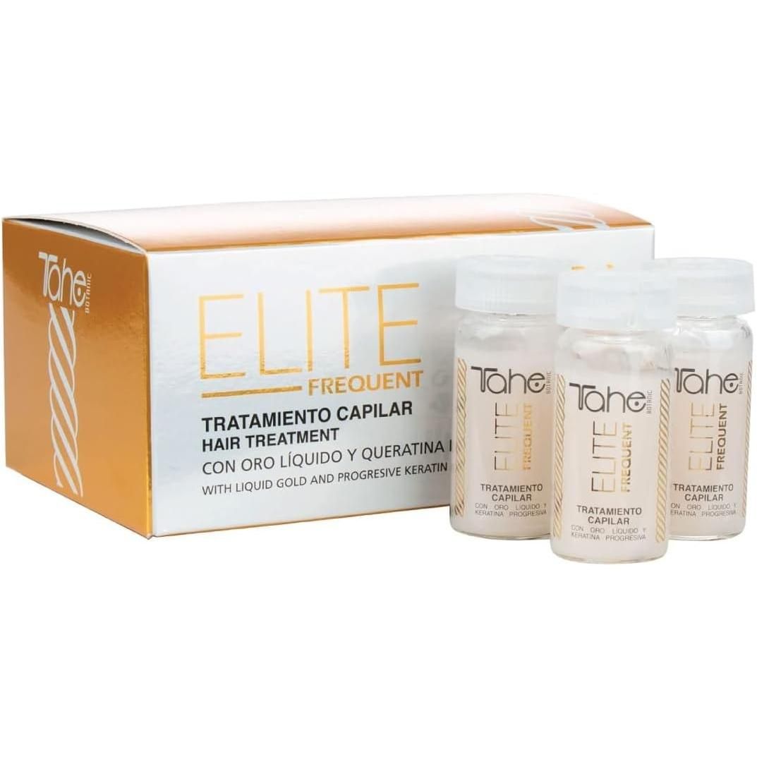 Tahe botanic elite frequent tratamiento capilar con oro liquido y queratina 5x10ml