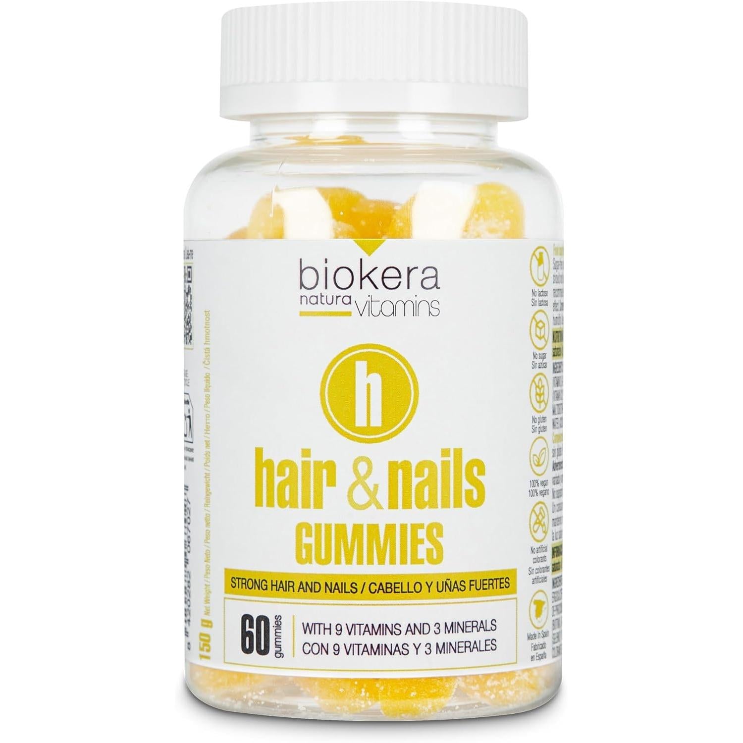 Biokera  fresh yellow shot 60 vitaminas gummies 150gr