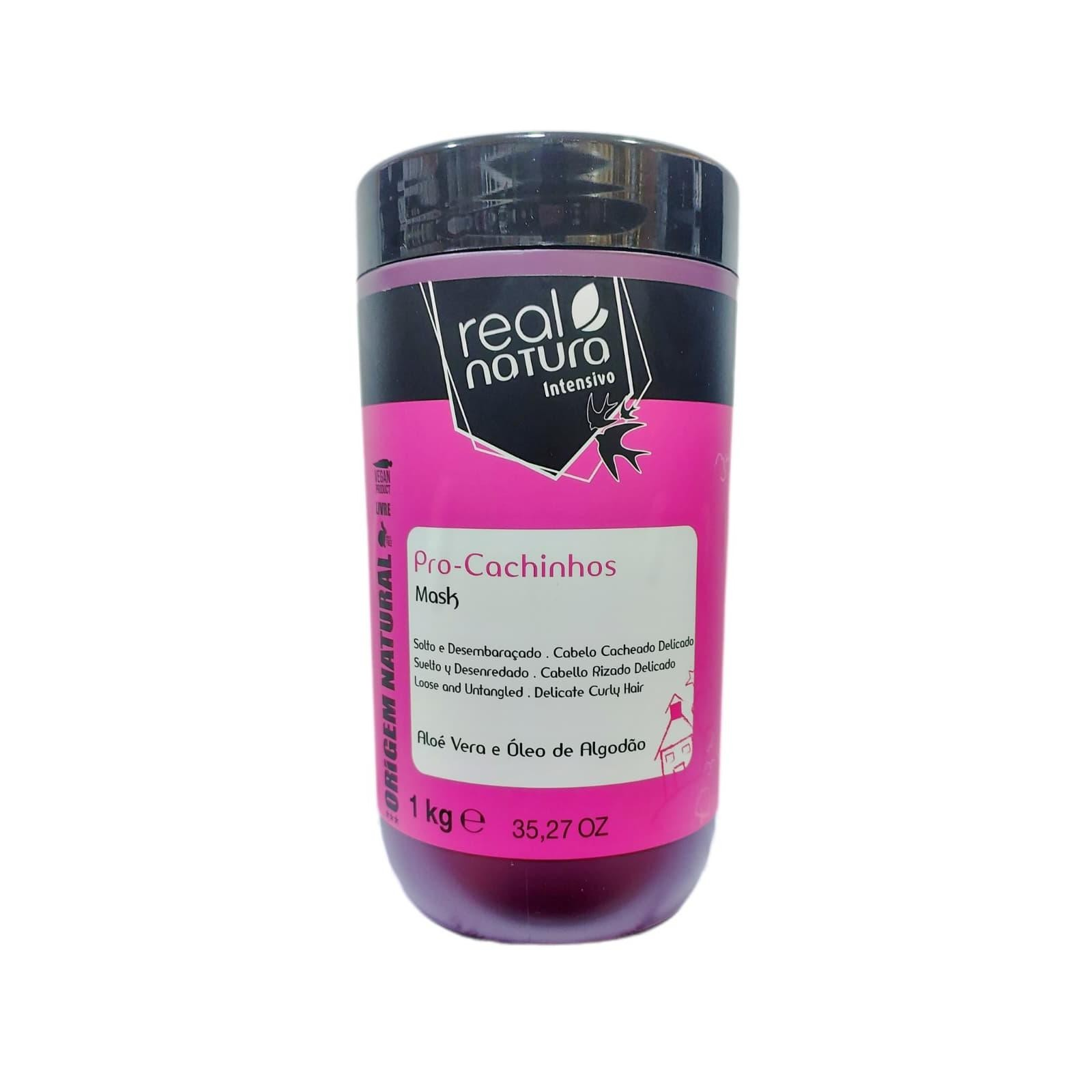 Real natura mascarilla desenredante capilar Pro-cachinhos 1Kg