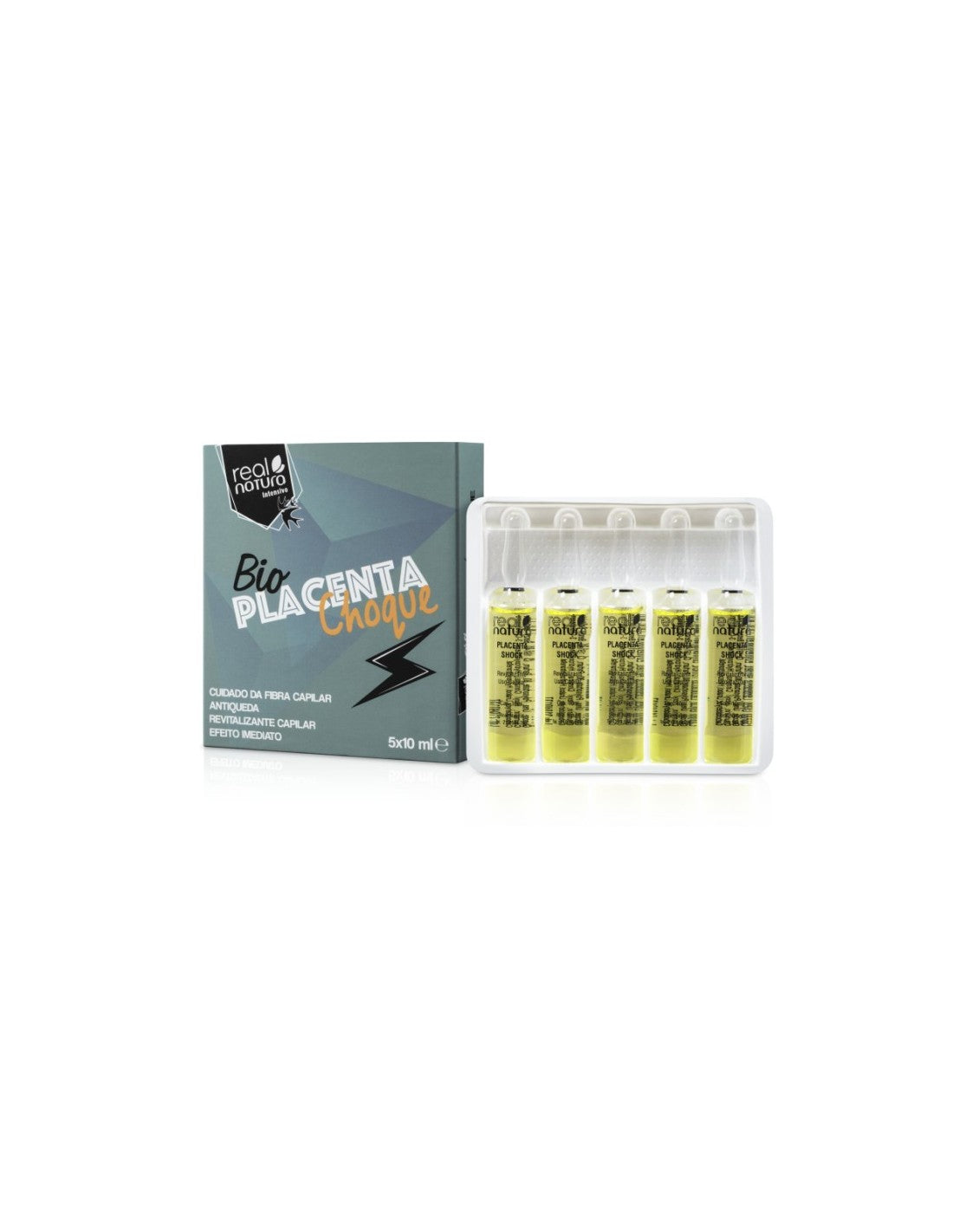 Real natura bio placenta choque anti-caída 5x10ml