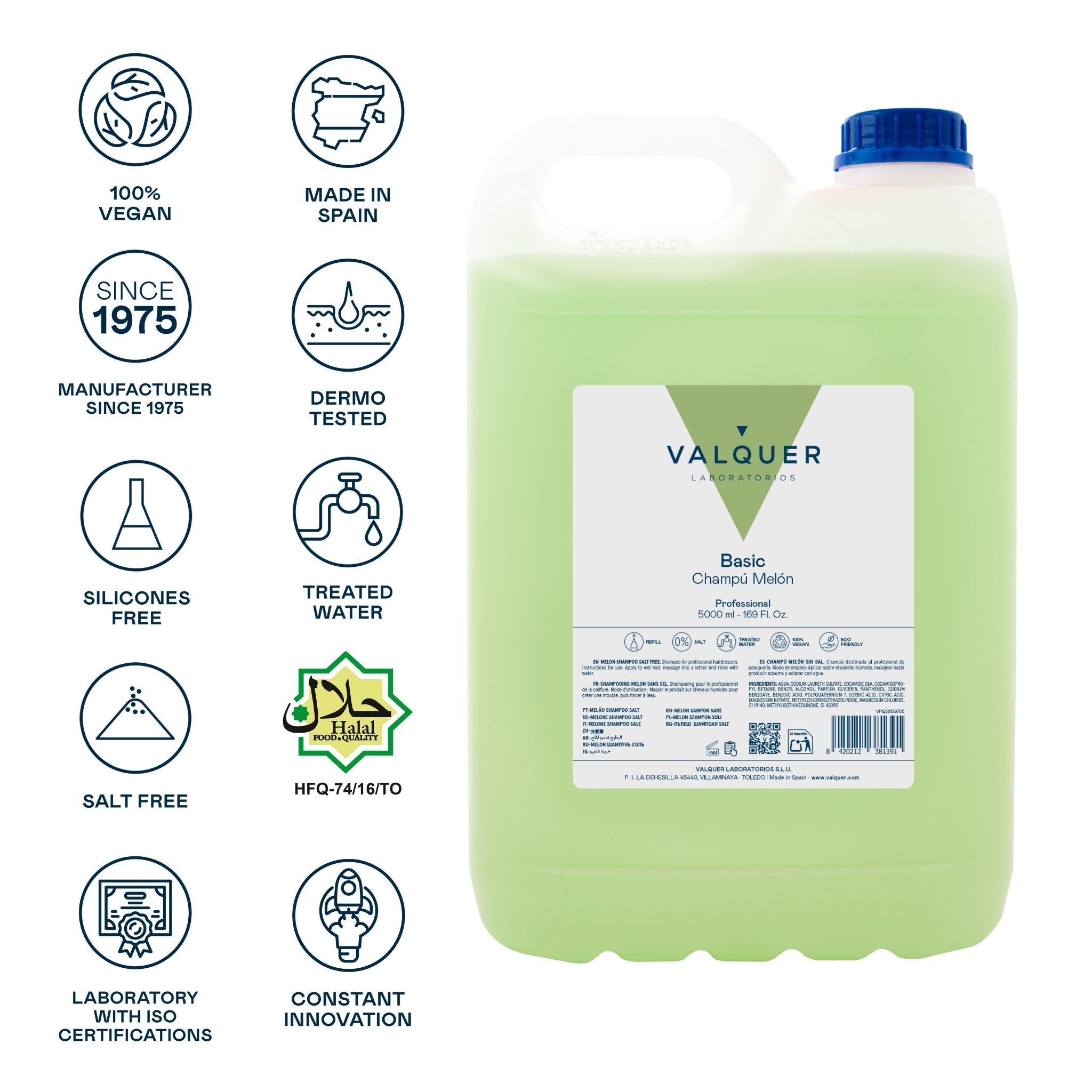 Champú melón sin sal - 5000 ml