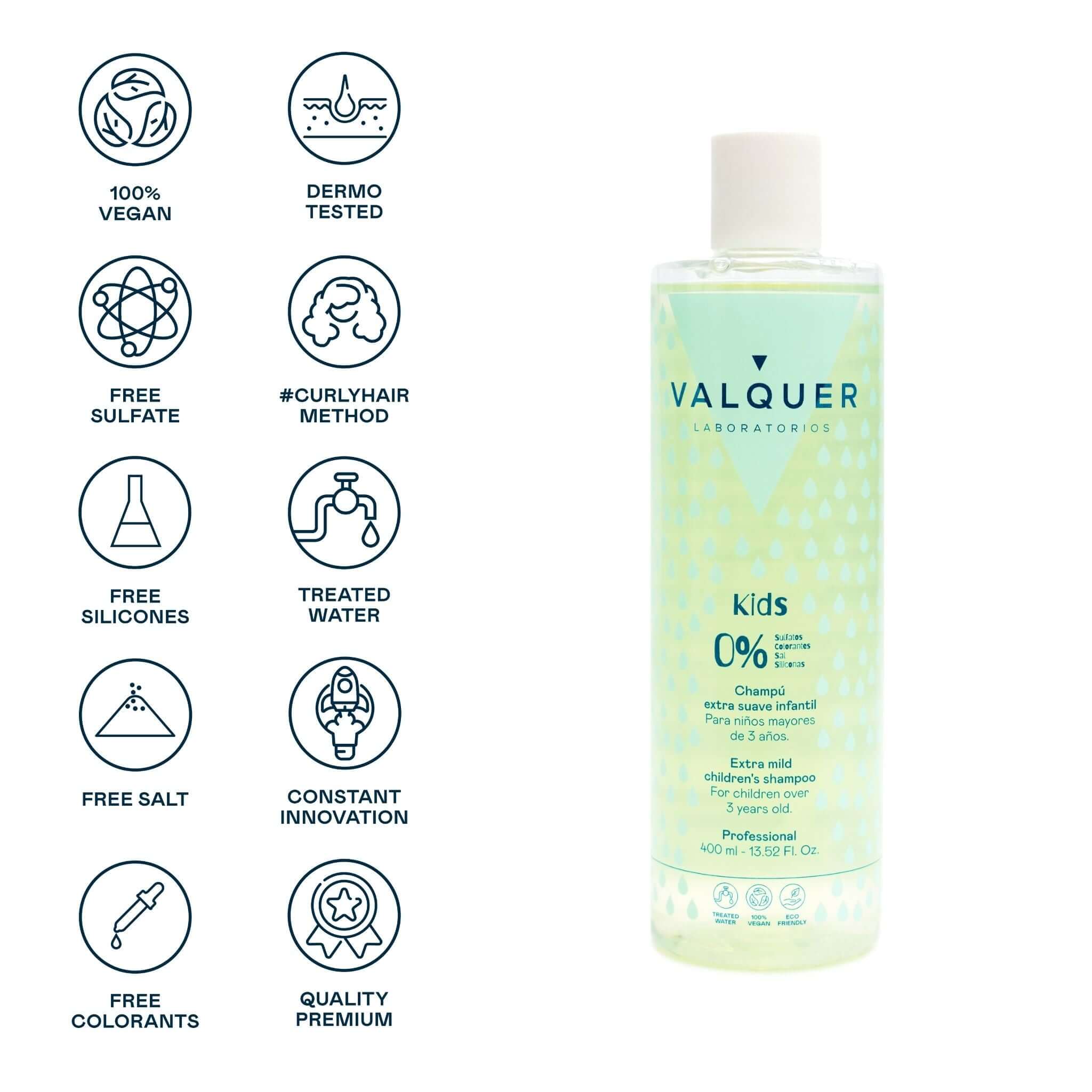 Champú para Niños (extra suave) con ingredientes naturales - 400ml