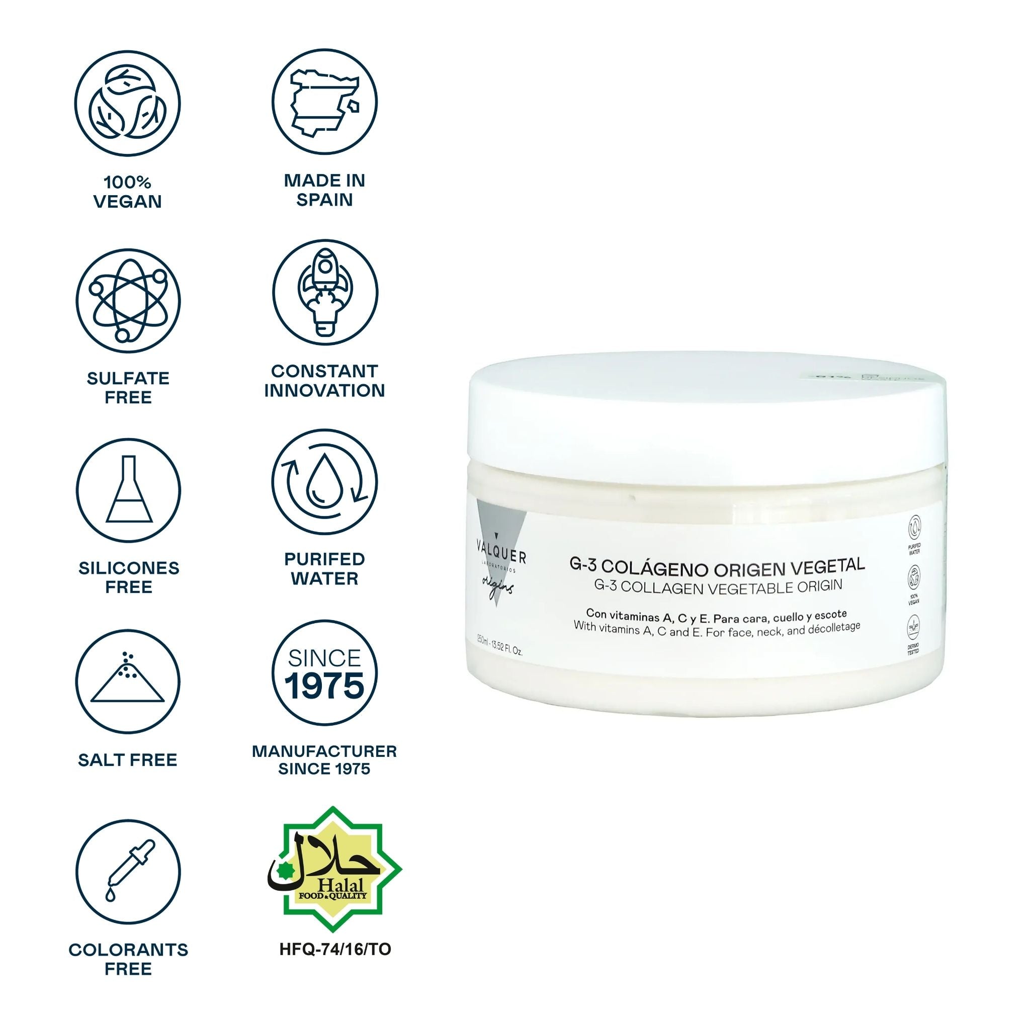 Crema facial G-3 Colágeno