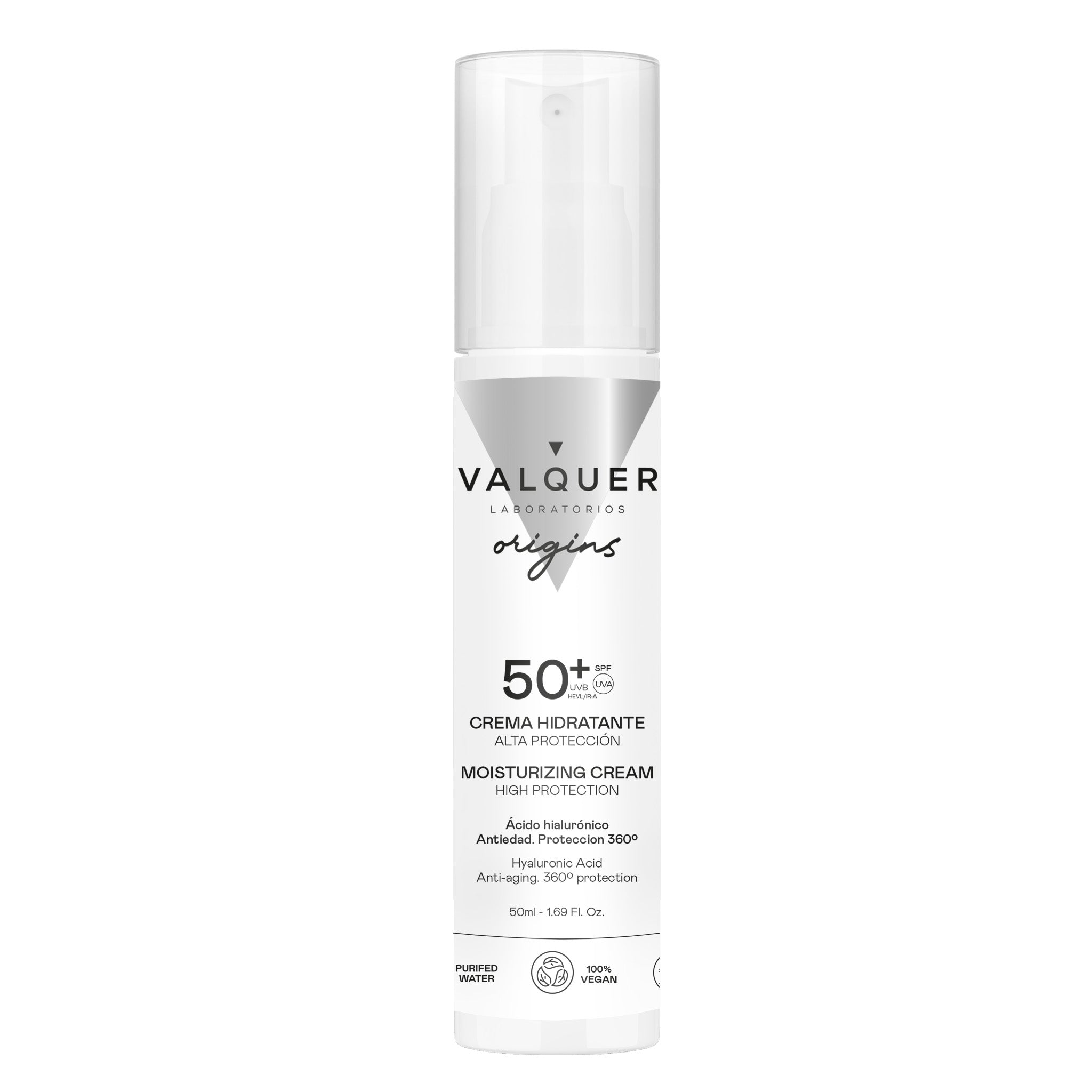 Crema Hidratante con Alta Protección Solar SPF 50 – UVA/UVB + Hydromanil® - 50 ml