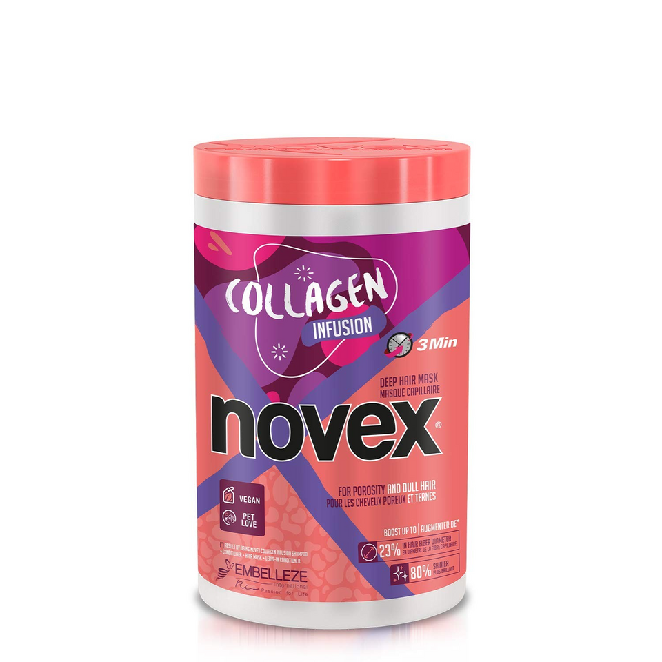 Novex mascarilla con infusión de colágeno formula vegana 400g