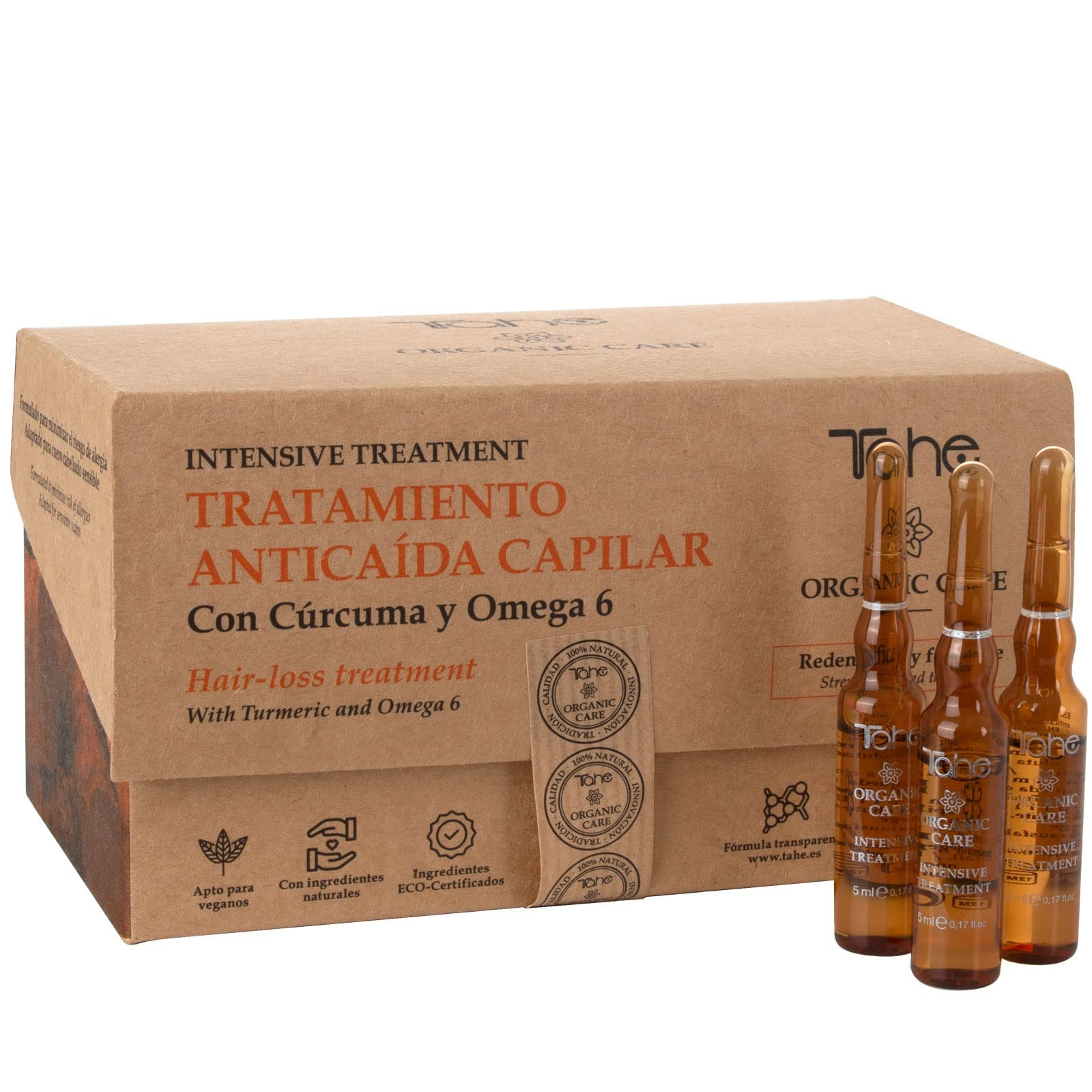 Tahe Organic Care Tratamiento Anticaída Capilar Intensivo 15x5ml