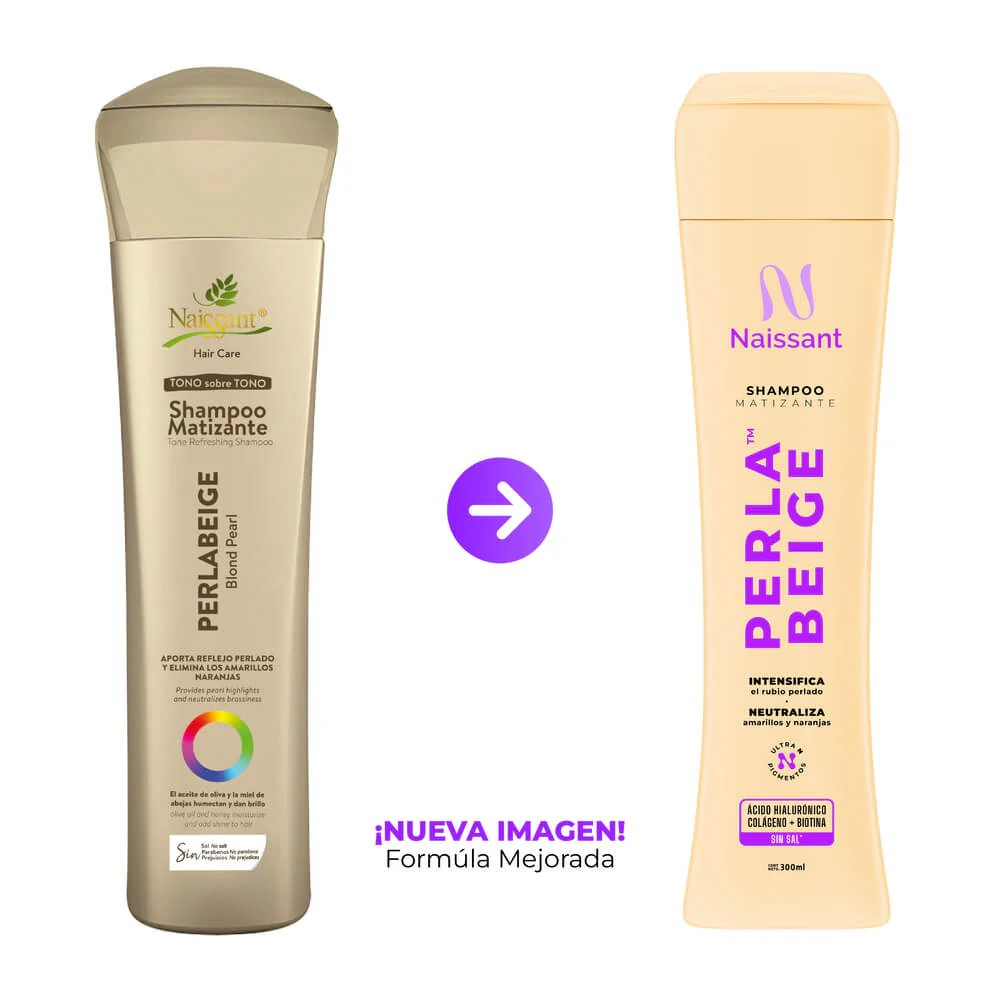 Naissant hair care tono sobre tono champú matizante perla beige 300ml