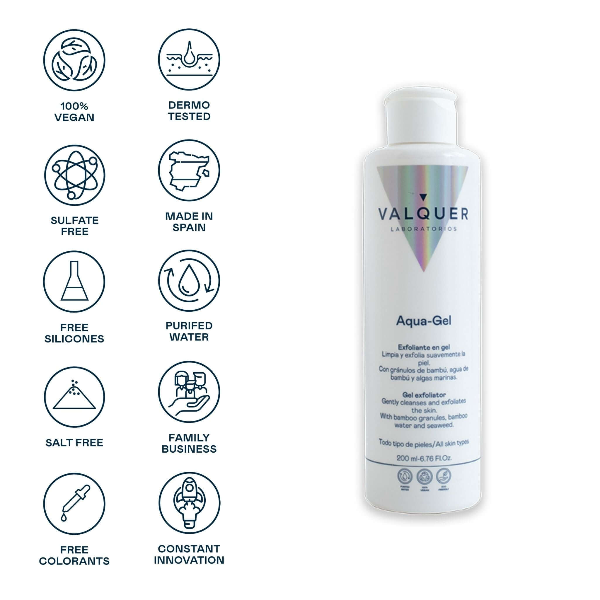 Exfoliante facial Aqua-gel - 200 ml