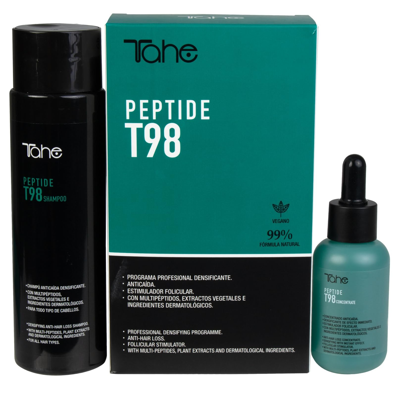 Tahe peptide T98 tratamiento profesional densificante anti-caida 300x50ml