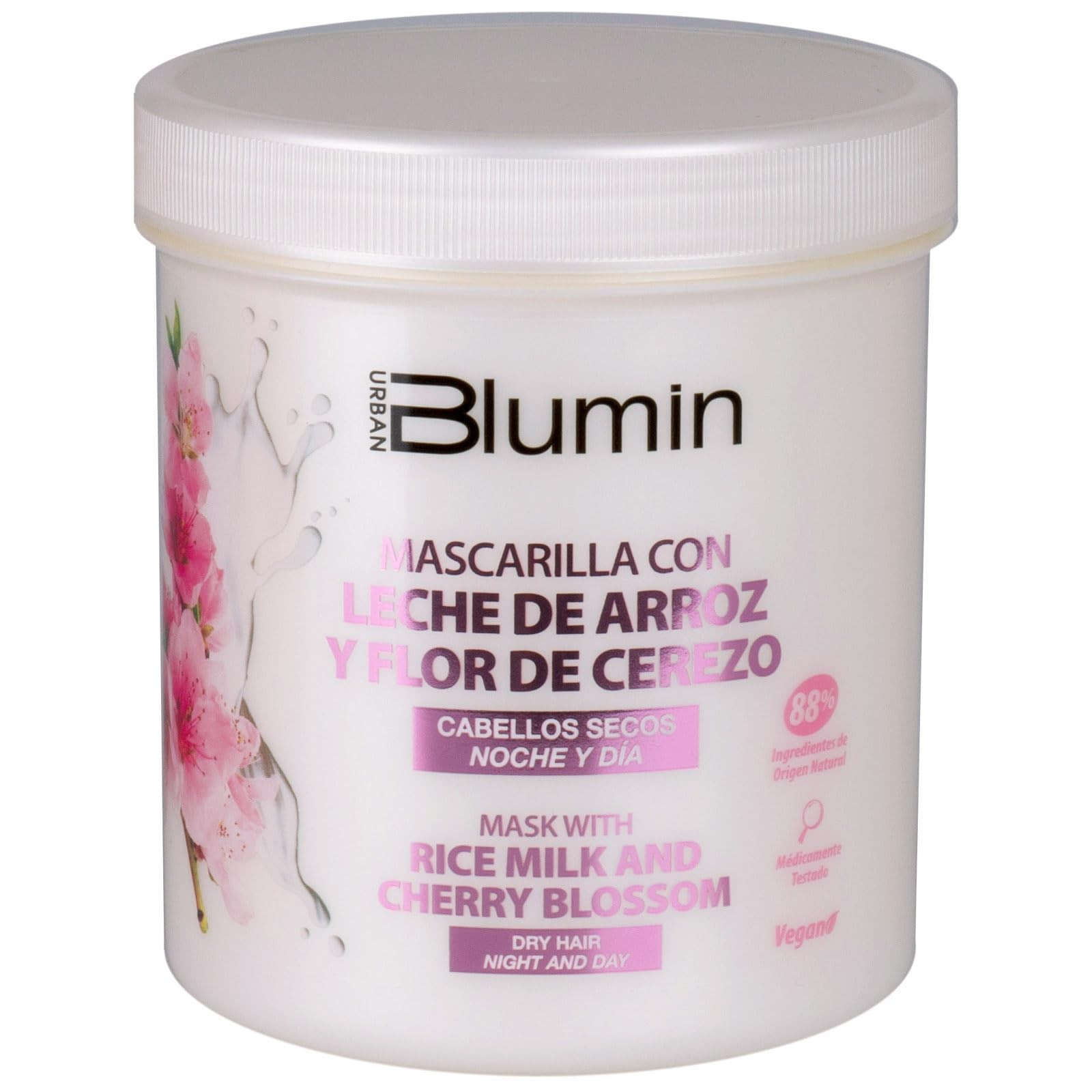 Tahe urban blumin mascarilla con leche de arroz y flor de cerezo para cabellos secos 700ml