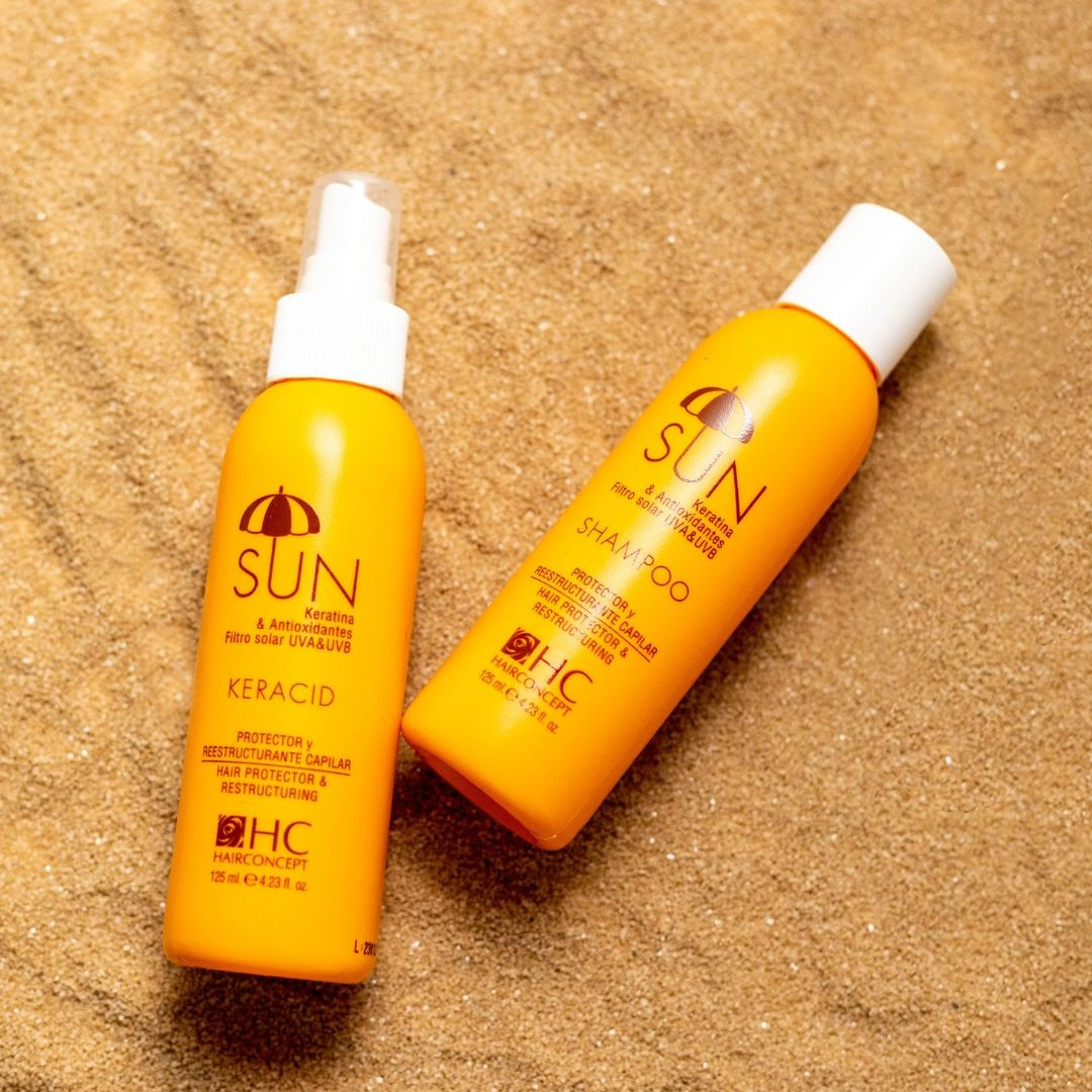 Hair concept Sun pack keracid+Champú protector reestructurante capilar solar