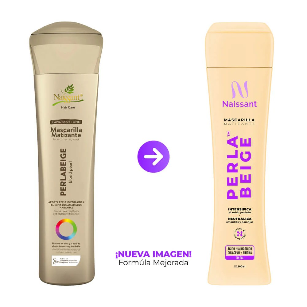 Naissant tono sobre tono mascarilla matizante perla beige 300ML