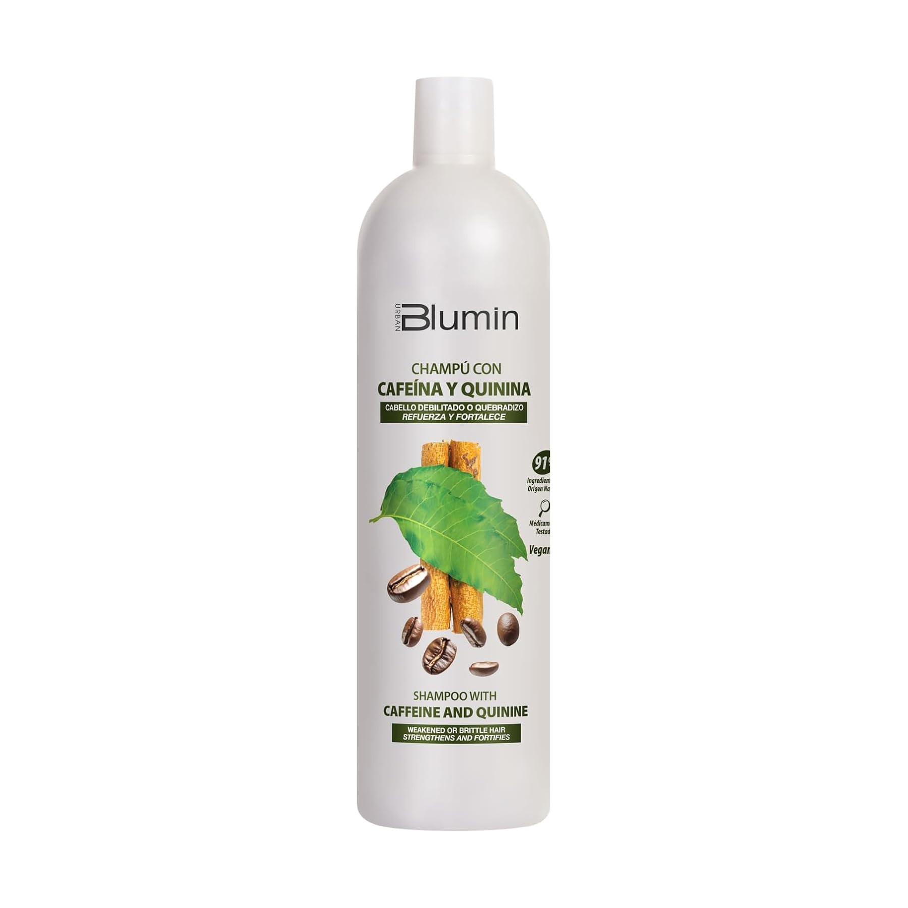 Tahe urban blumin champú con cafeína y quinina para cabellos débiles 1000ml