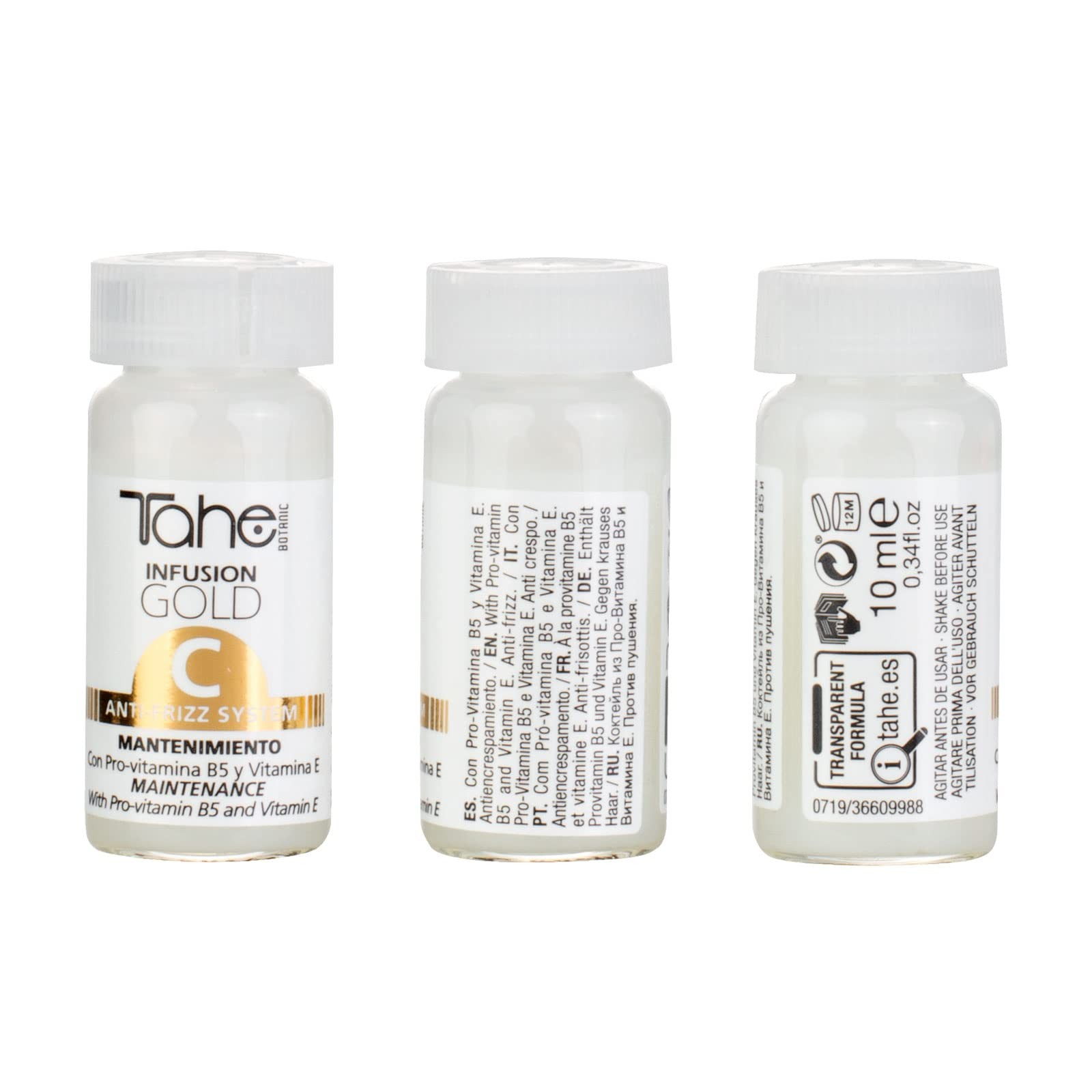 Tahe botanic infusion gold A+B  tratamiento anti-frizz 2x10ml