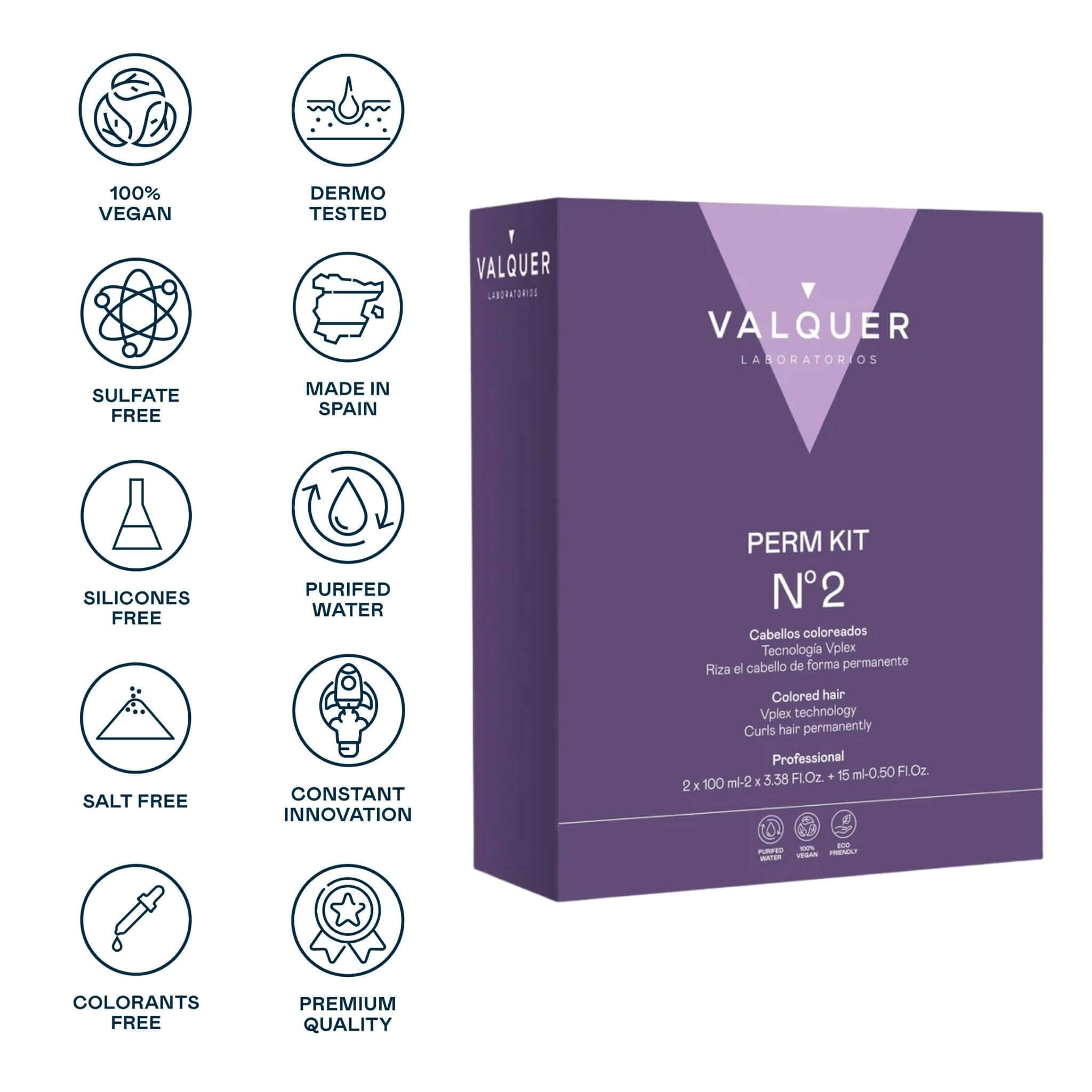 Kit para permanente Nº 2 (coloreados) - 210 ml