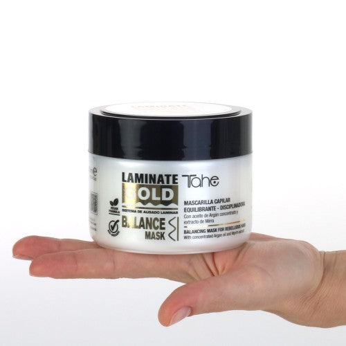 Tahe Balance Mask Laminate Gold Mascarilla equilibrante disciplinadora 300ml