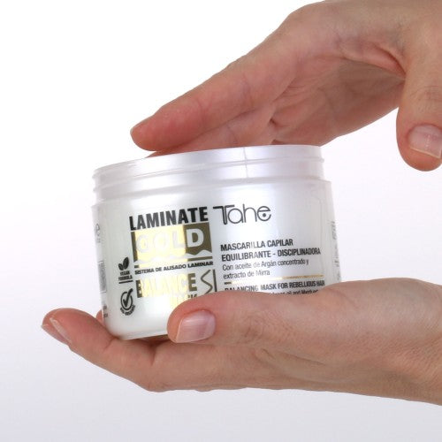 Tahe Balance Mask Laminate Gold Mascarilla equilibrante disciplinadora 300ml