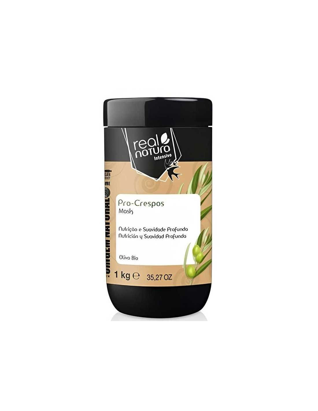 Real natura mascarilla pro-crespos nutrición y suavidad profunda 1Kg