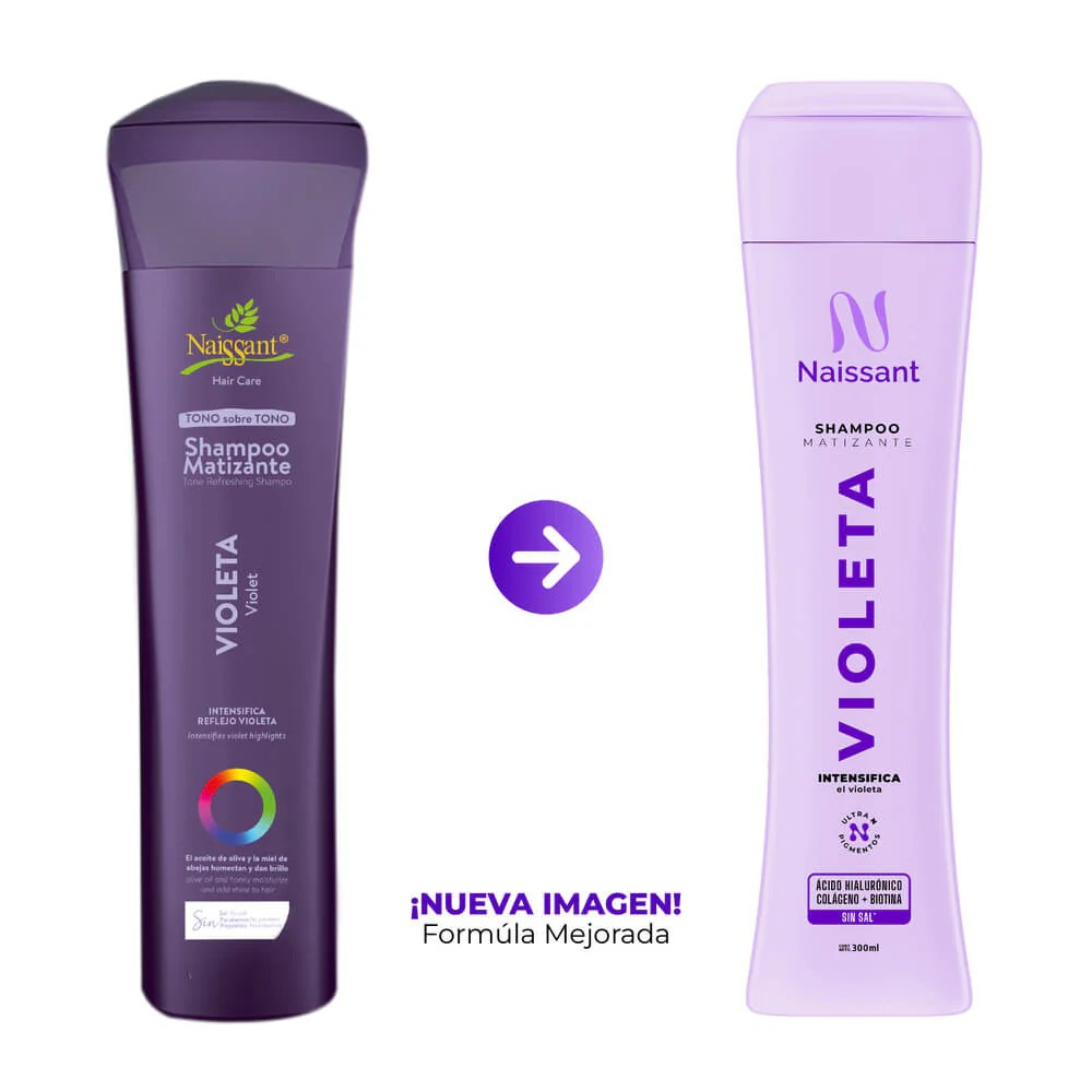Naissant tono sobre tono champú matizante violeta 300ml